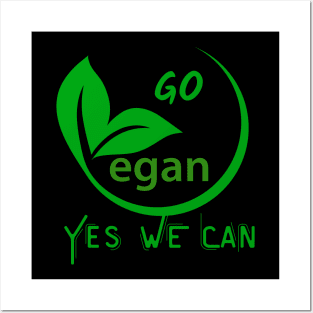 GO Vegan Posters and Art